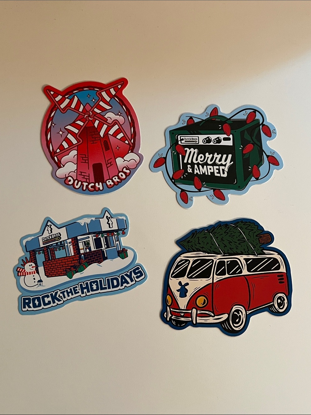 Dutch Bros Holiday Limited Edition Sticker Bundle